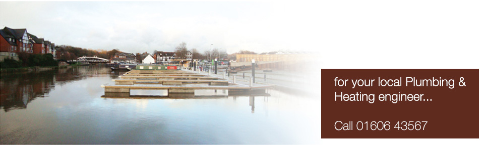 View of Northwich over the river